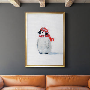 Penguin Play II Premium Framed Print - Ready to Hang