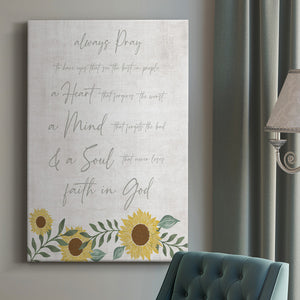 Always Pray Premium Gallery Wrapped Canvas - Ready to Hang