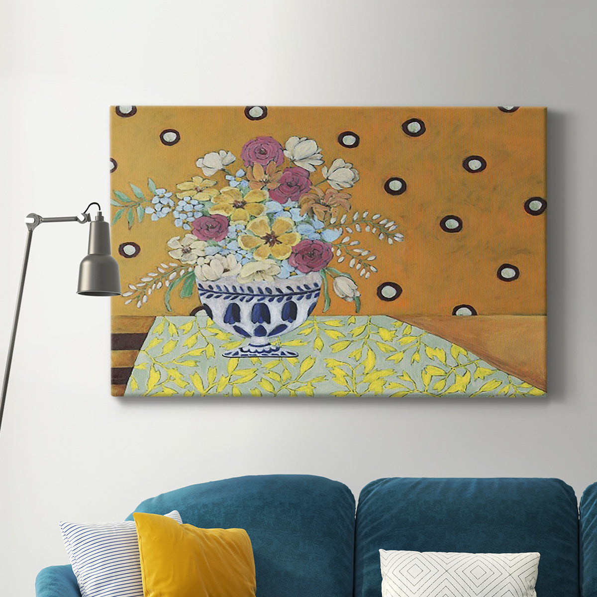 Flowerscape I Premium Gallery Wrapped Canvas - Ready to Hang