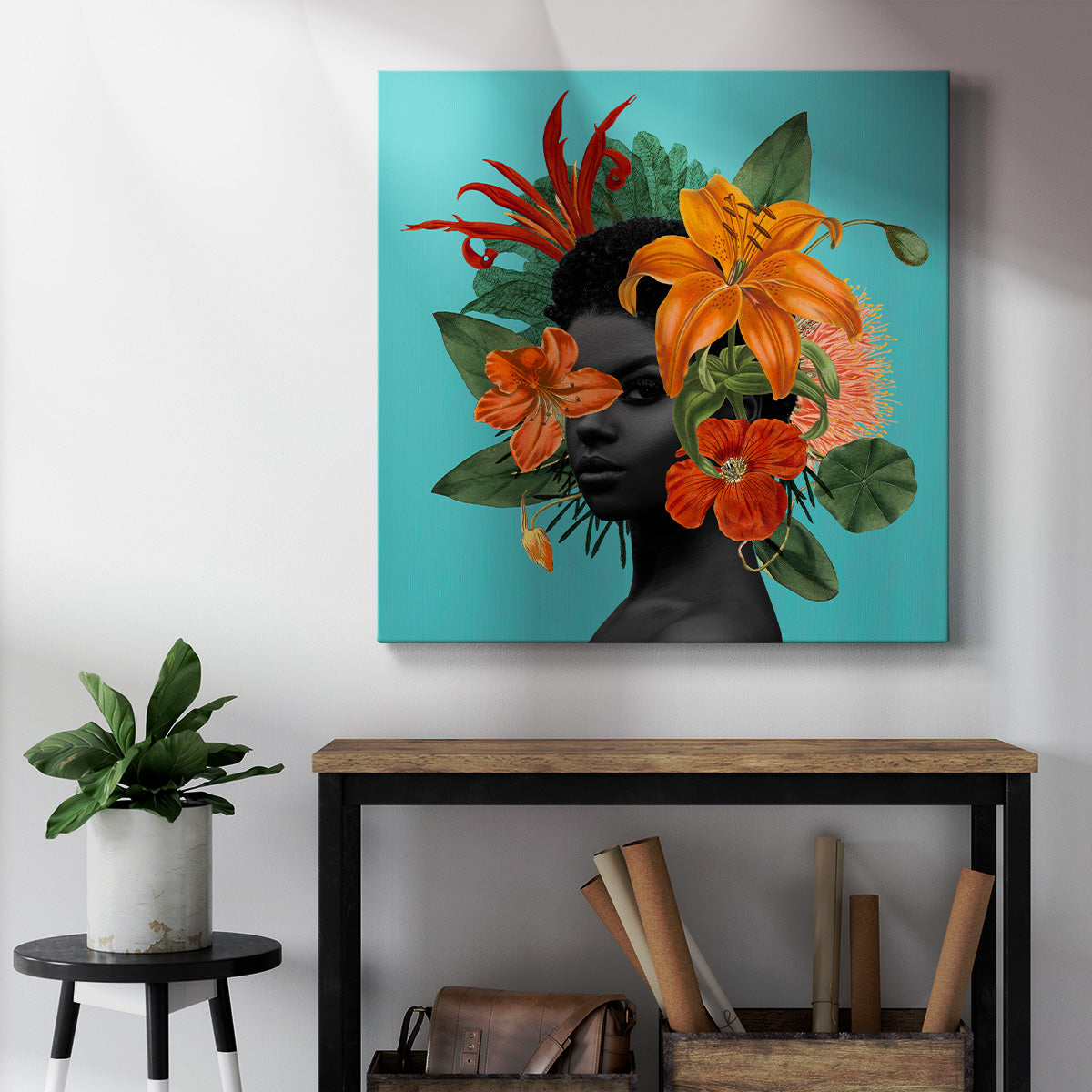 Tangerine Tropics II-Premium Gallery Wrapped Canvas - Ready to Hang