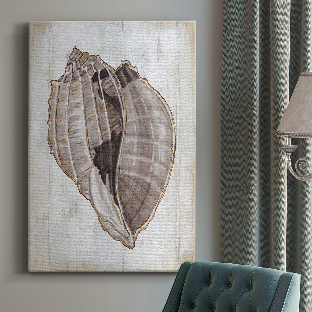 Ocean Cone II Premium Gallery Wrapped Canvas - Ready to Hang