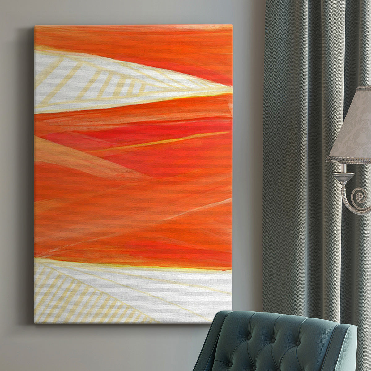 Warm Rays I Premium Gallery Wrapped Canvas - Ready to Hang