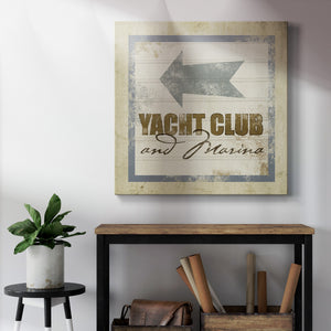 Beach Sign IX-Premium Gallery Wrapped Canvas - Ready to Hang