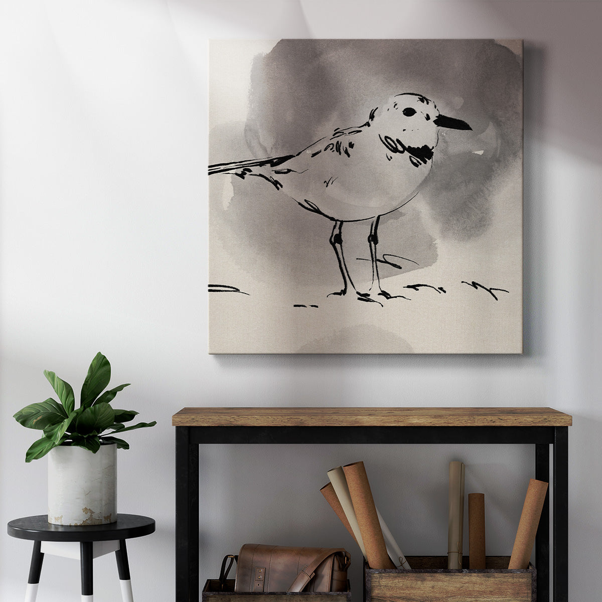 Inky Plover III-Premium Gallery Wrapped Canvas - Ready to Hang