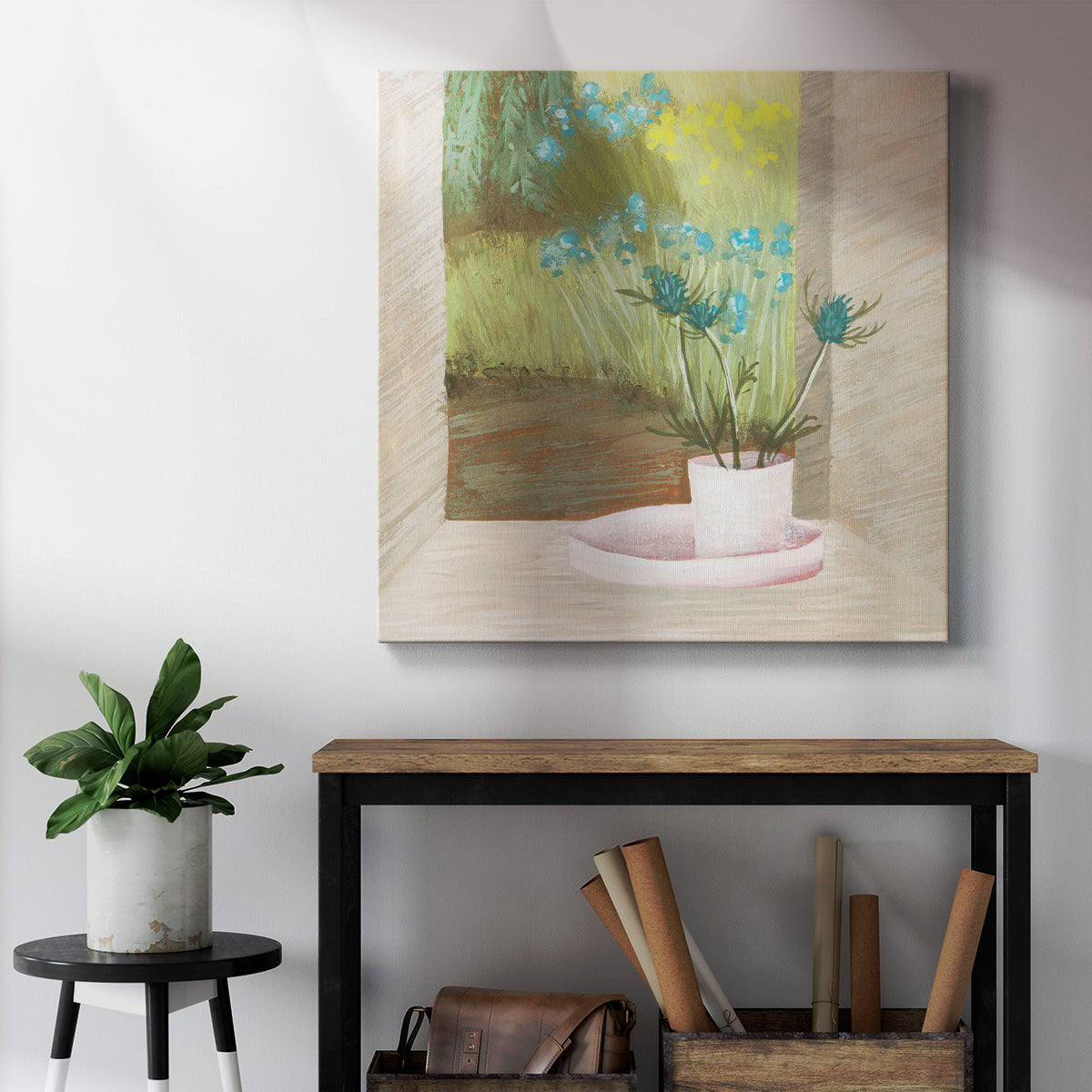 Window Plants I-Premium Gallery Wrapped Canvas - Ready to Hang