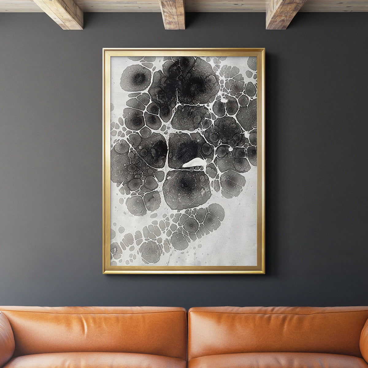 Marbling XII Premium Framed Print - Ready to Hang