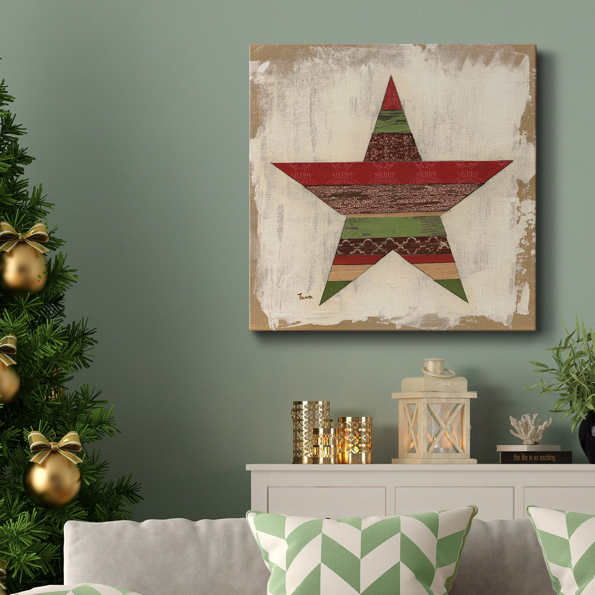 Christmas Star-Premium Gallery Wrapped Canvas - Ready to Hang