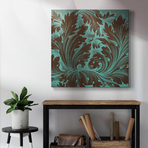Azure Acanthus IV-Premium Gallery Wrapped Canvas - Ready to Hang