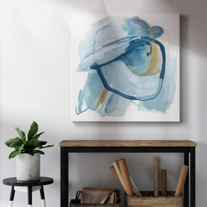 Blue Interference III-Premium Gallery Wrapped Canvas - Ready to Hang
