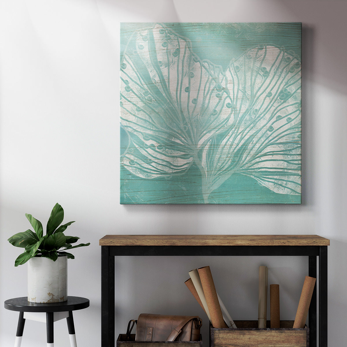 Cerulean Sea Coral II-Premium Gallery Wrapped Canvas - Ready to Hang