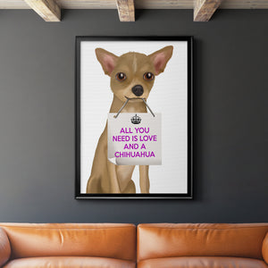 Sepia Botanical Journal I - Modern Framed Canvas Print