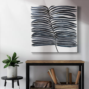 Indigo Fronds II-Premium Gallery Wrapped Canvas - Ready to Hang