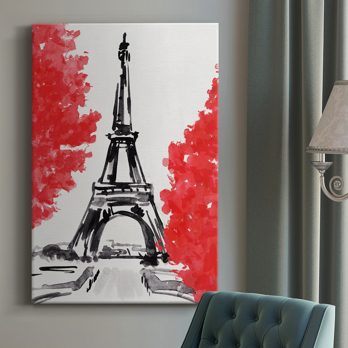 Day in Paris II Premium Gallery Wrapped Canvas - Ready to Hang