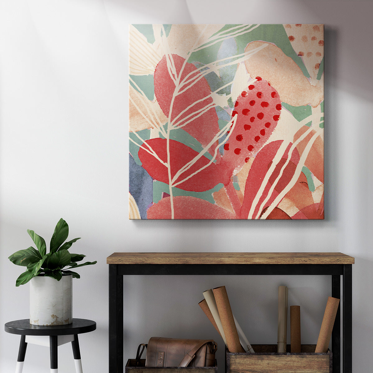 Tropical Assemblage III-Premium Gallery Wrapped Canvas - Ready to Hang