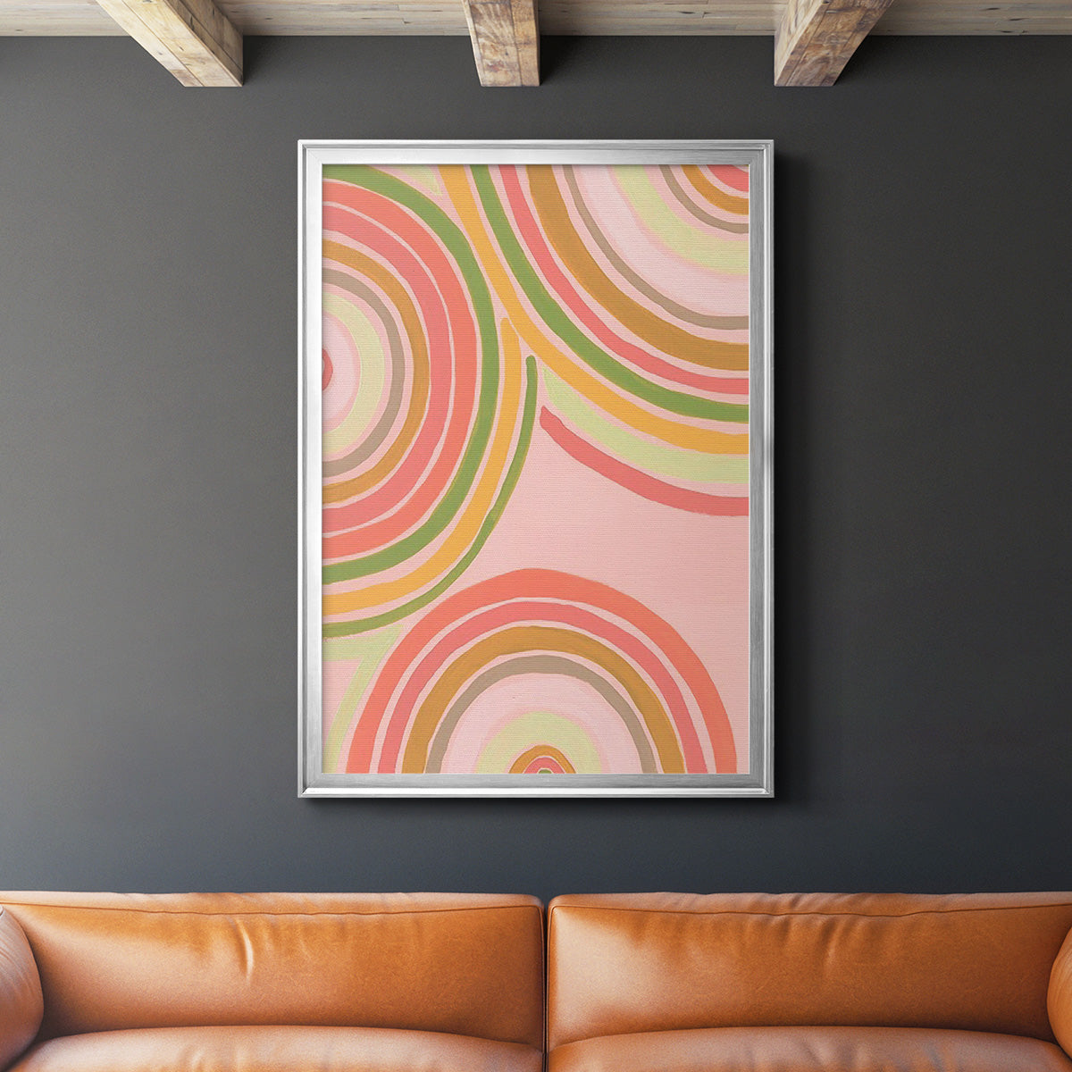 Abstract Rainbow I Premium Framed Print - Ready to Hang