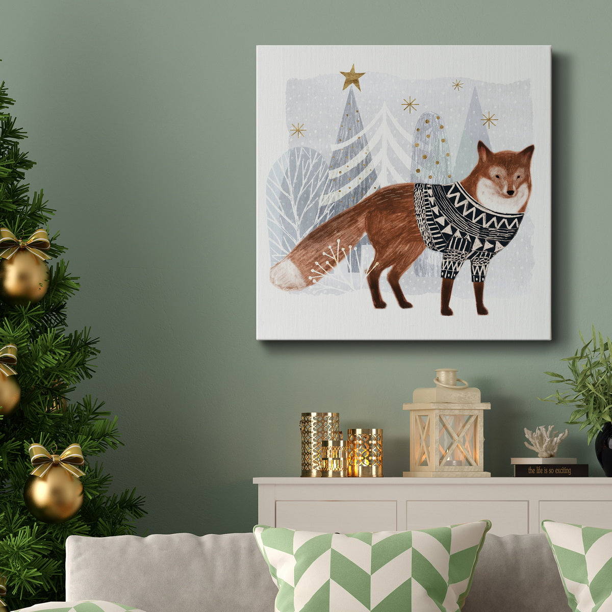 Cozy Woodland Animal I-Premium Gallery Wrapped Canvas - Ready to Hang