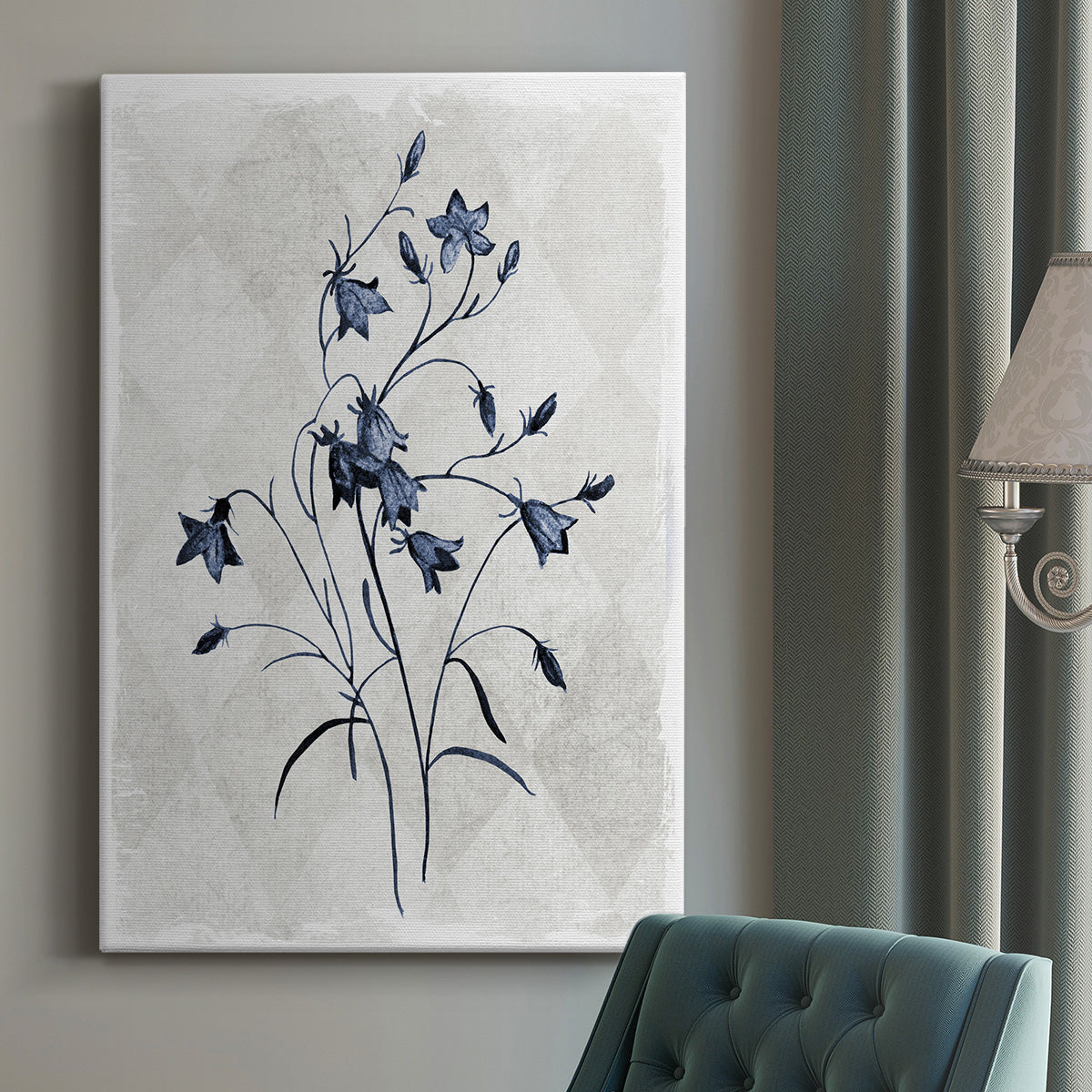 Harlequin Botanical II Premium Gallery Wrapped Canvas - Ready to Hang