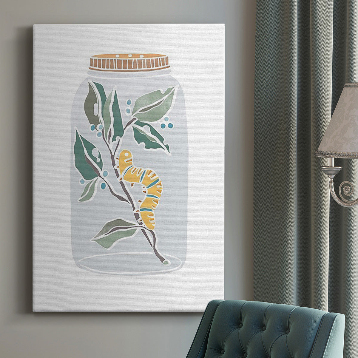 Nature Jar I Premium Gallery Wrapped Canvas - Ready to Hang