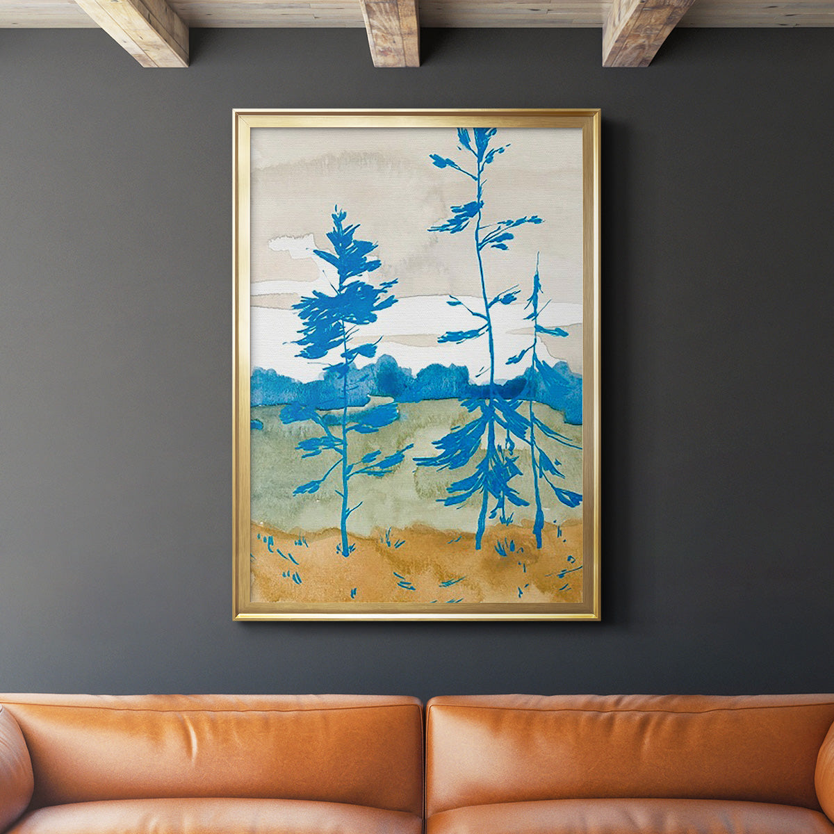 Cerulean Spruce II Premium Framed Print - Ready to Hang