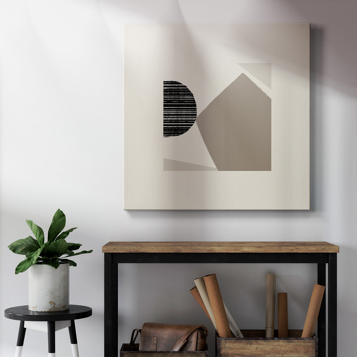 Fragmented Shapes III-Premium Gallery Wrapped Canvas - Ready to Hang