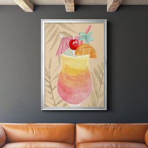 Tropical Cocktail IV Premium Framed Print - Ready to Hang