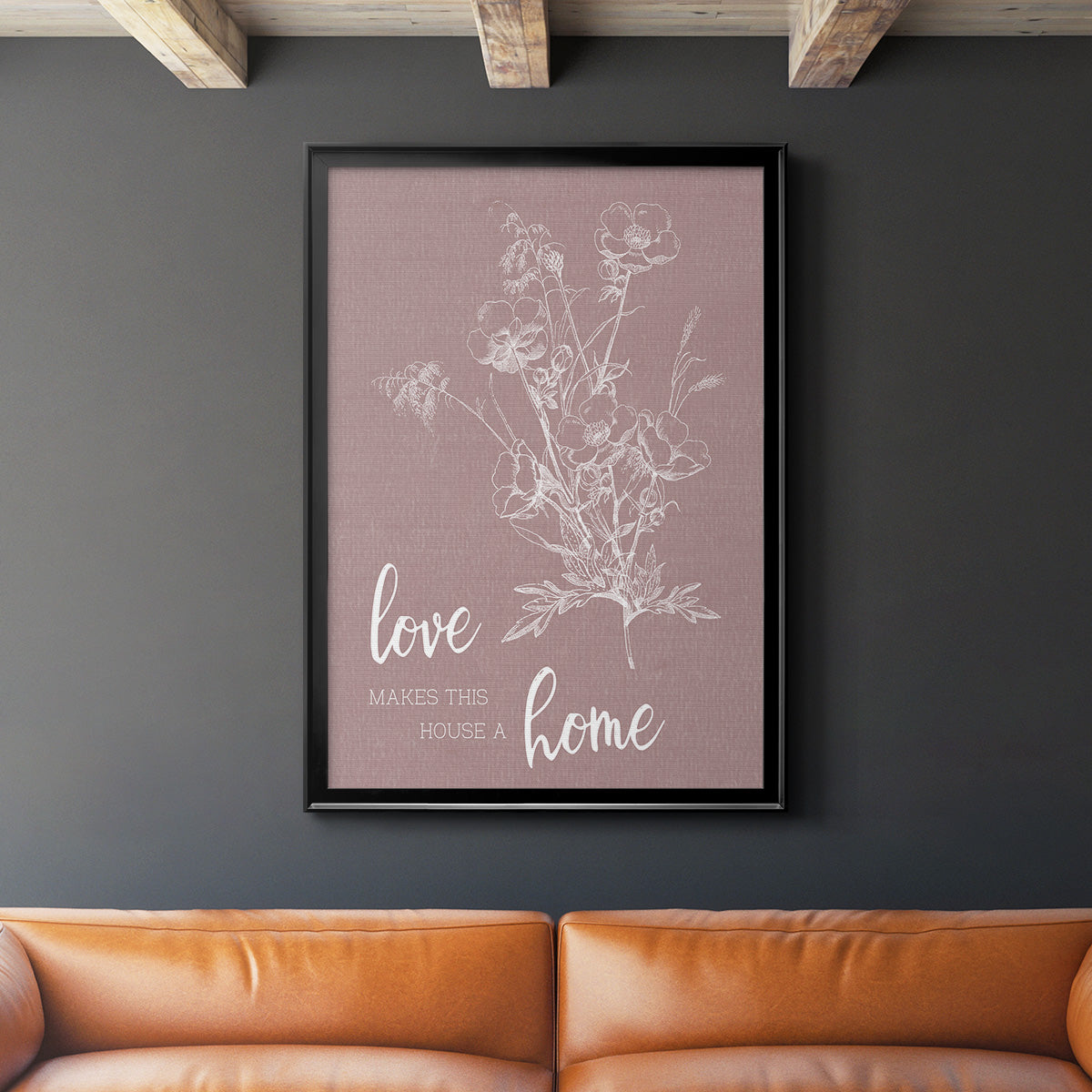 Love Home Premium Framed Print - Ready to Hang