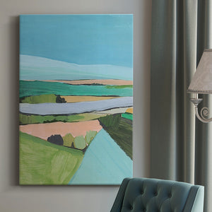 Bright Colored Countryside I Premium Gallery Wrapped Canvas - Ready to Hang