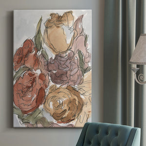 Cropped Floral Arrangement II Premium Gallery Wrapped Canvas - Ready to Hang
