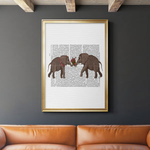 Elephant Bouquet, Landscape Premium Framed Print - Ready to Hang