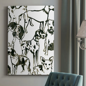 Canine Collage II Premium Gallery Wrapped Canvas - Ready to Hang