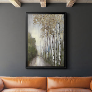 Woodland Walk Neutral Premium Framed Print - Ready to Hang