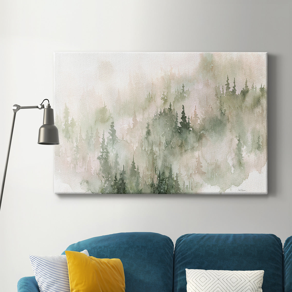 Misty Mountain Sides Premium Gallery Wrapped Canvas - Ready to Hang