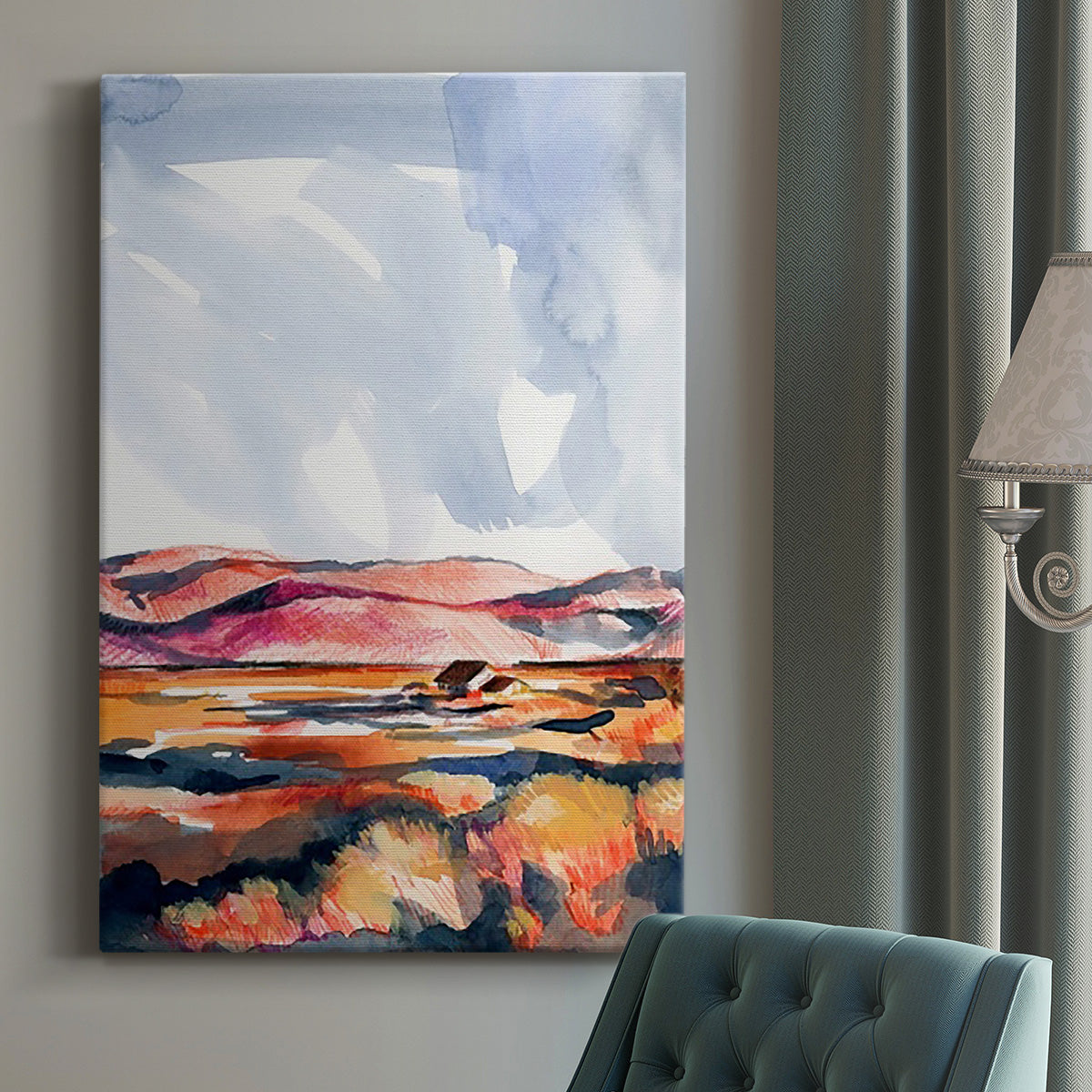 Chromatic Landscapes I Premium Gallery Wrapped Canvas - Ready to Hang