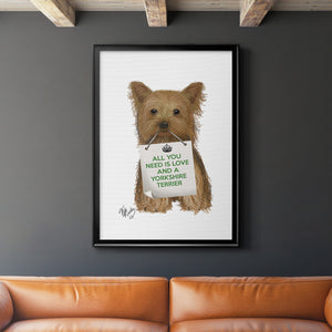 Sepia Botanical Journal I - Modern Framed Canvas Print