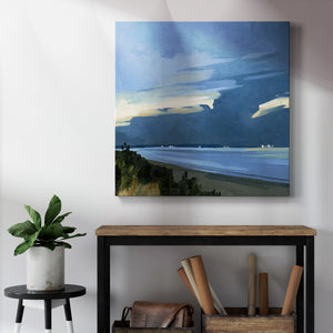 Blue Ocean Evening I-Premium Gallery Wrapped Canvas - Ready to Hang