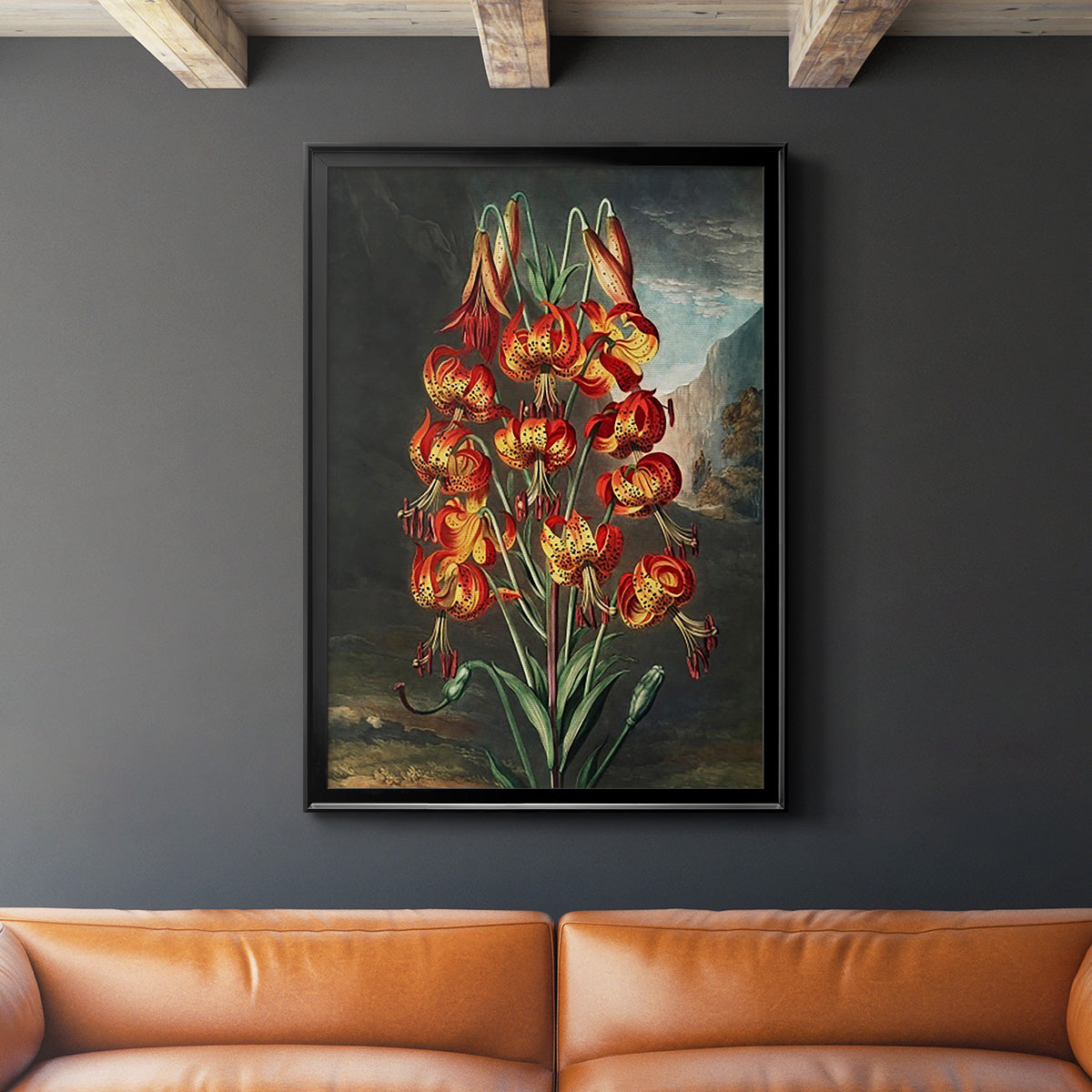 Temple of Flora III Premium Framed Print - Ready to Hang