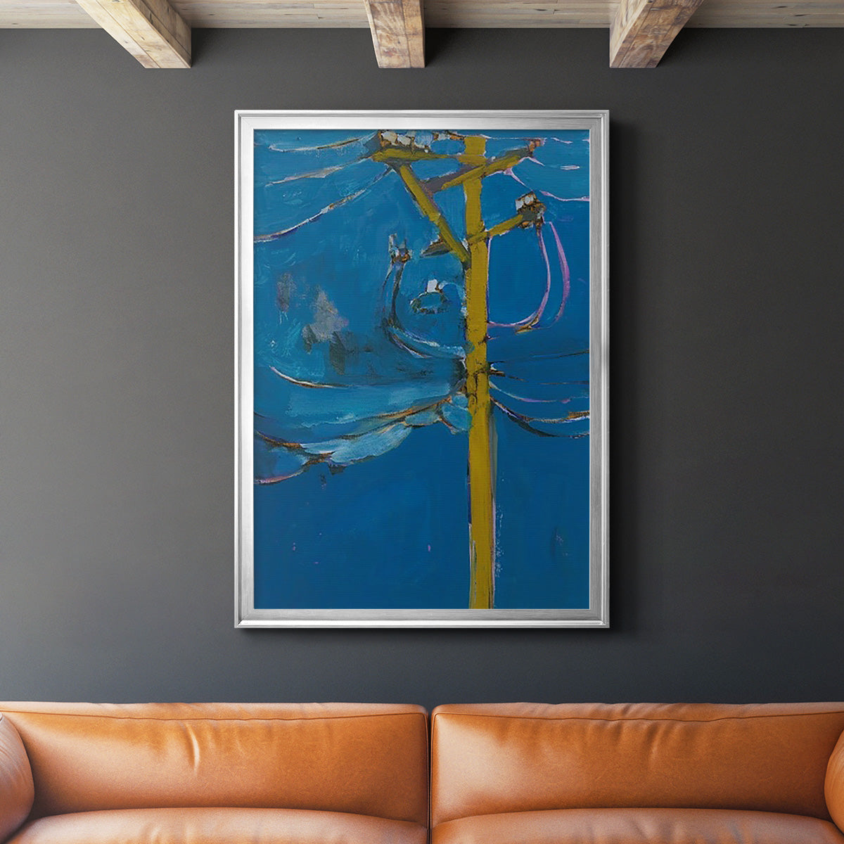 Wires IV Premium Framed Print - Ready to Hang