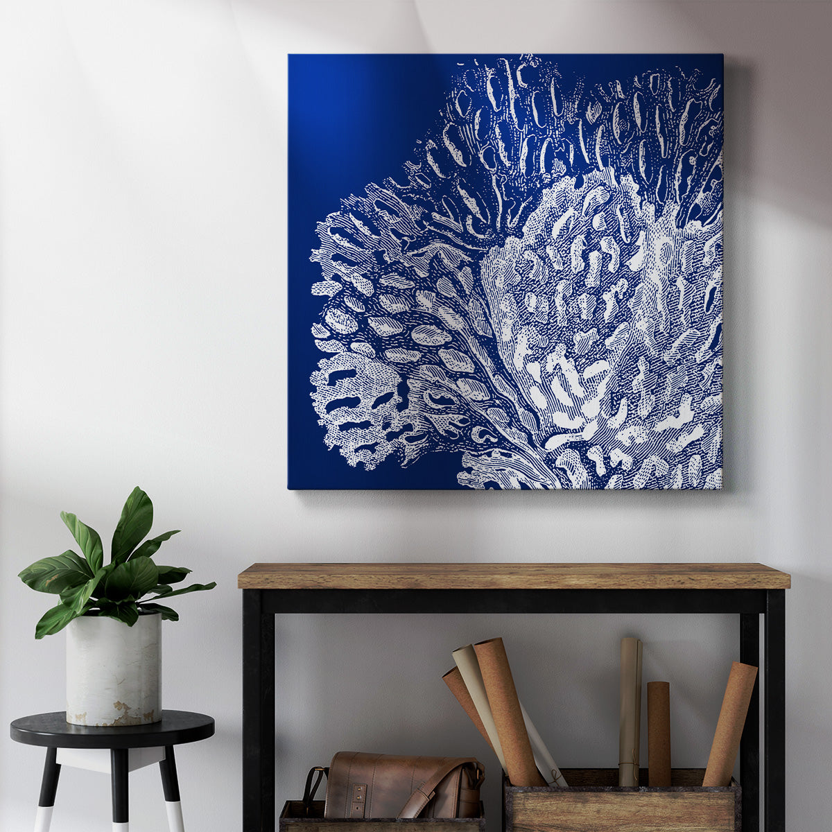 Saturated Coral III-Premium Gallery Wrapped Canvas - Ready to Hang