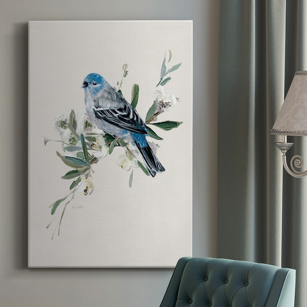 Bluebird Happy II Premium Gallery Wrapped Canvas - Ready to Hang