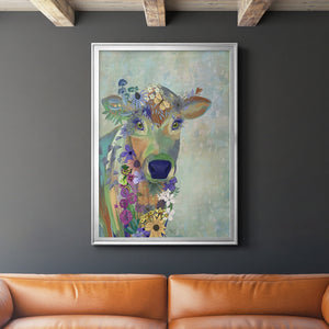 Sepia Botanical Journal I - Modern Framed Canvas Print