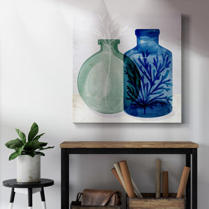 Sea Glass Vase II-Premium Gallery Wrapped Canvas - Ready to Hang