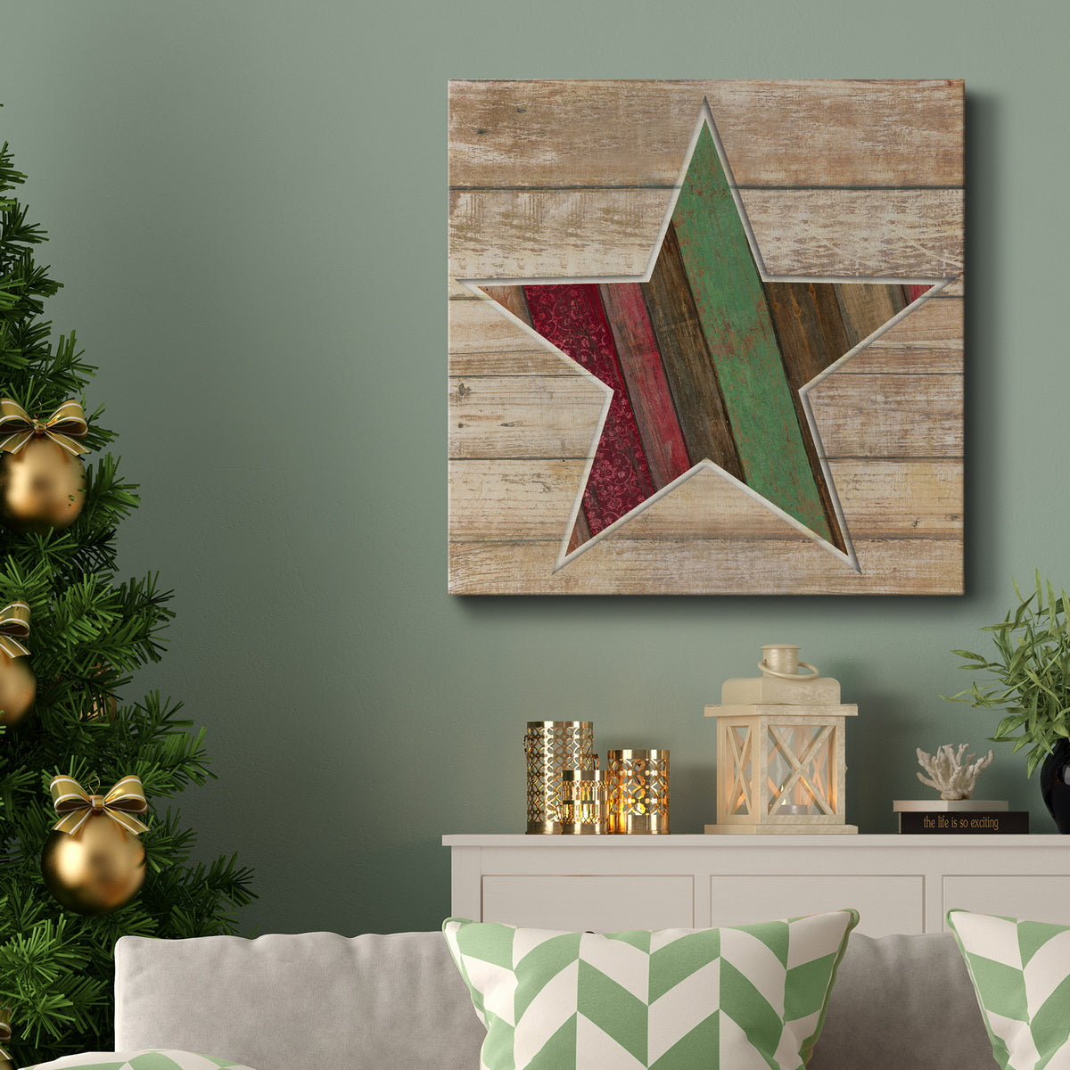 Holiday Star-Premium Gallery Wrapped Canvas - Ready to Hang