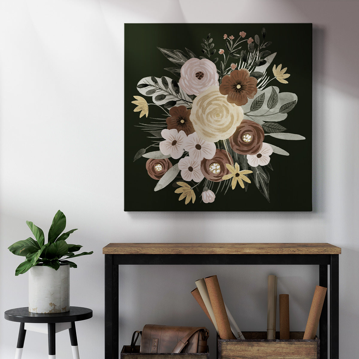 Earthy Bouquet II-Premium Gallery Wrapped Canvas - Ready to Hang