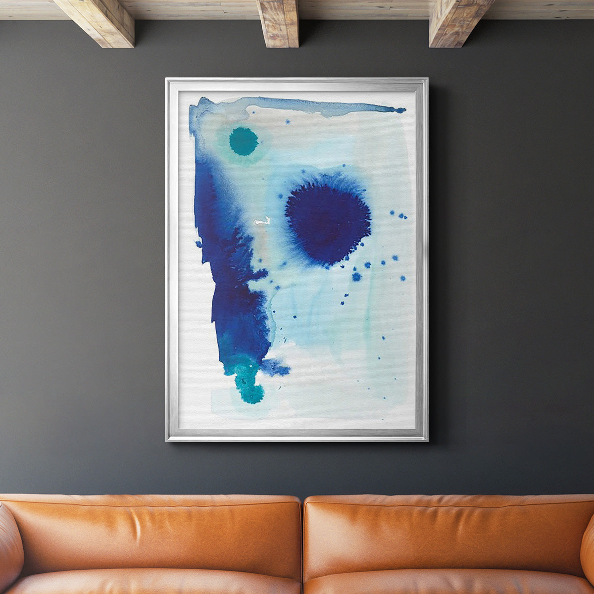 Spare Blue II Premium Framed Print - Ready to Hang
