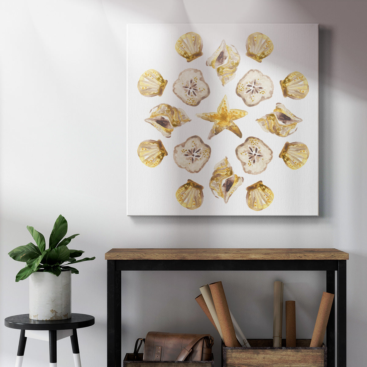 Seaside Kaleidoscope IV-Premium Gallery Wrapped Canvas - Ready to Hang