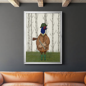 Pheasant Shooting Party 3 Premium Framed Print - Ready to Hang