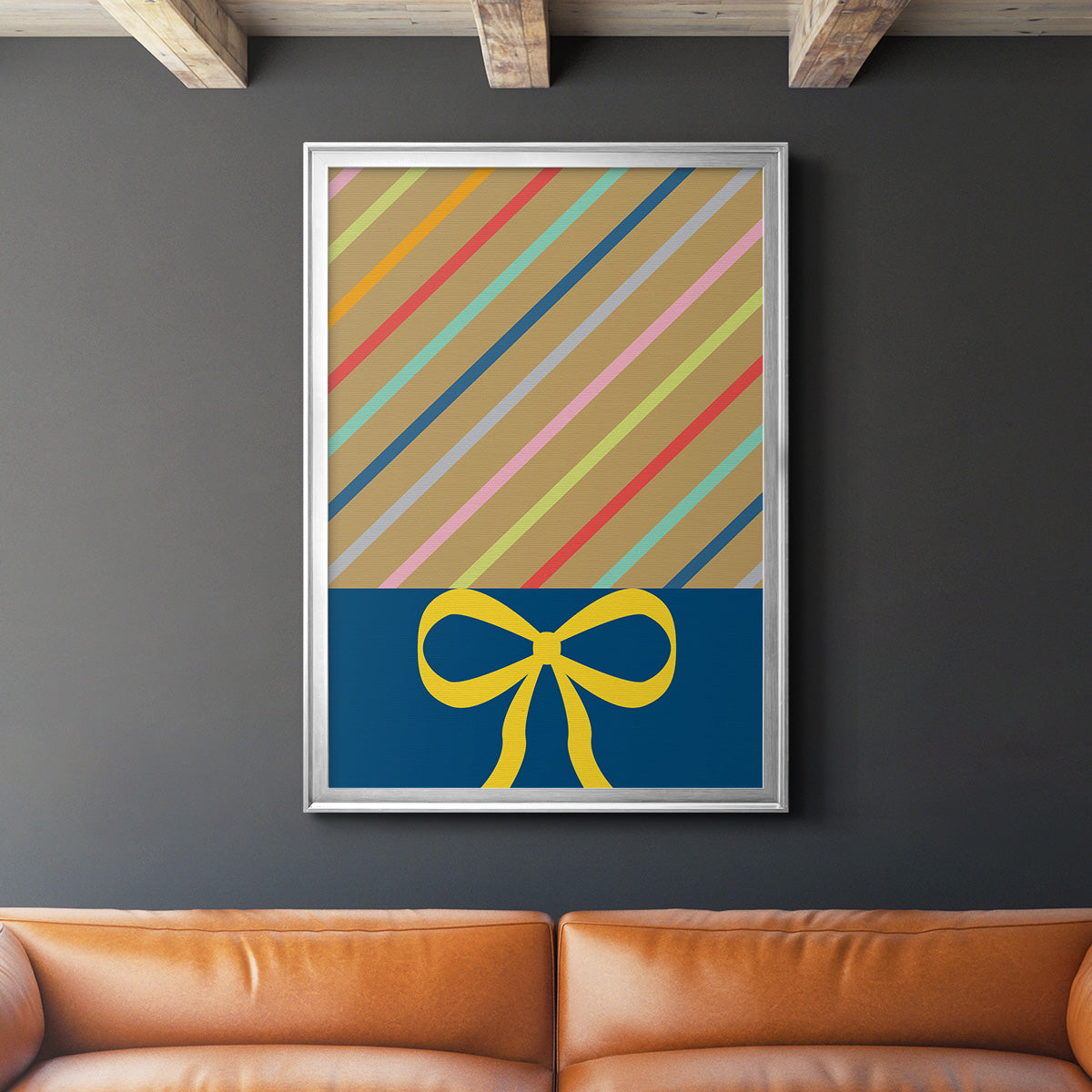 Stripes Premium Framed Print - Ready to Hang