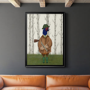 Pheasant Shooting Party 3 Premium Framed Print - Ready to Hang