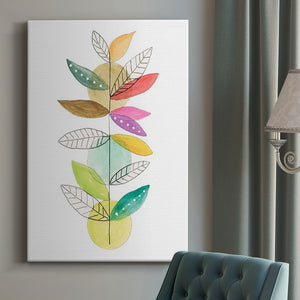 Moon Rising Leaves I Premium Gallery Wrapped Canvas - Ready to Hang