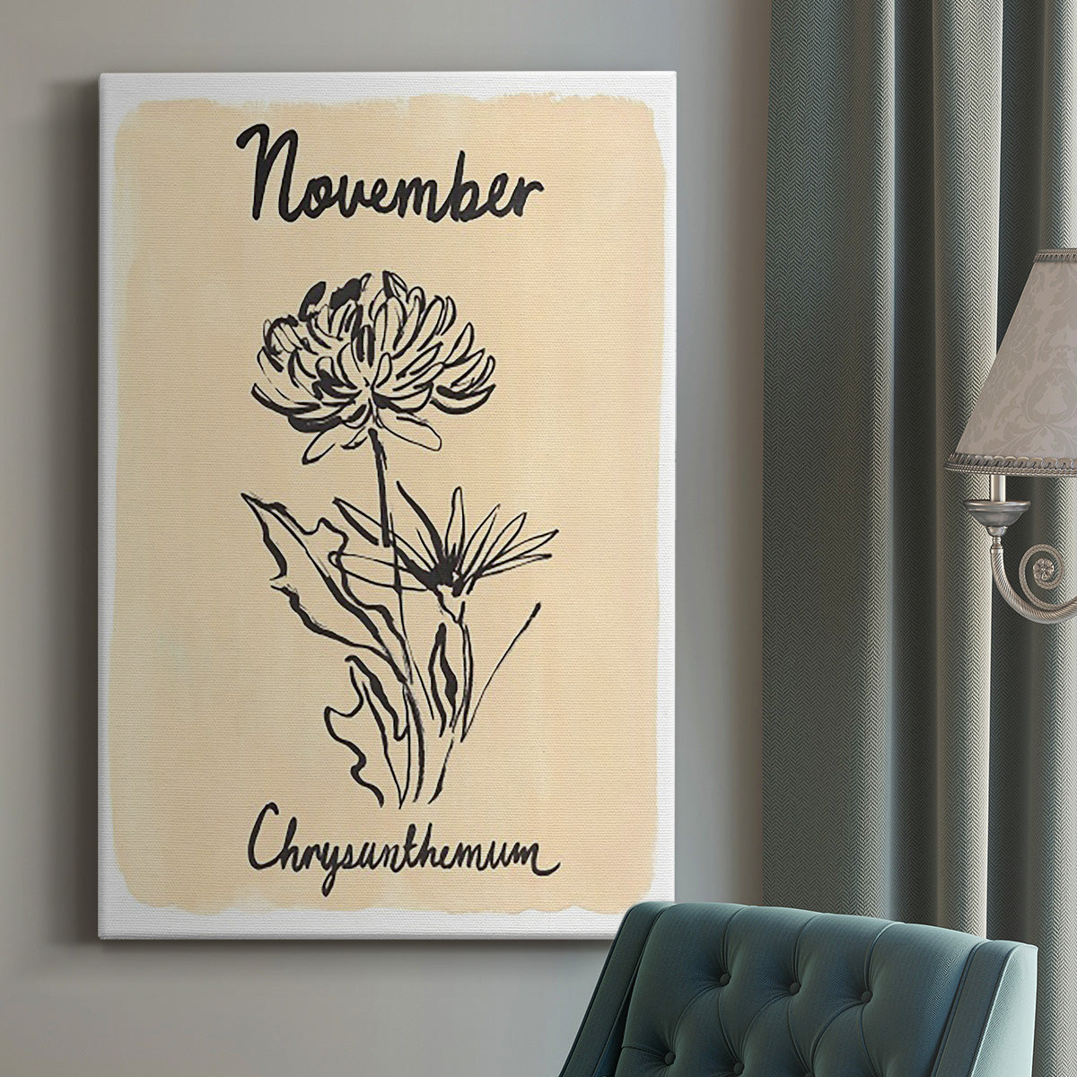 Birth Month XI Premium Gallery Wrapped Canvas - Ready to Hang